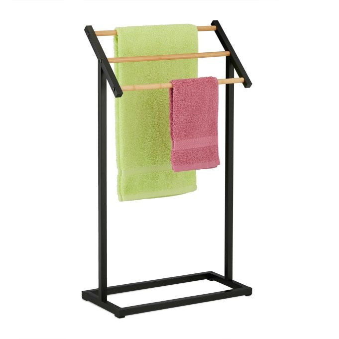 Towel rack with 3 rails