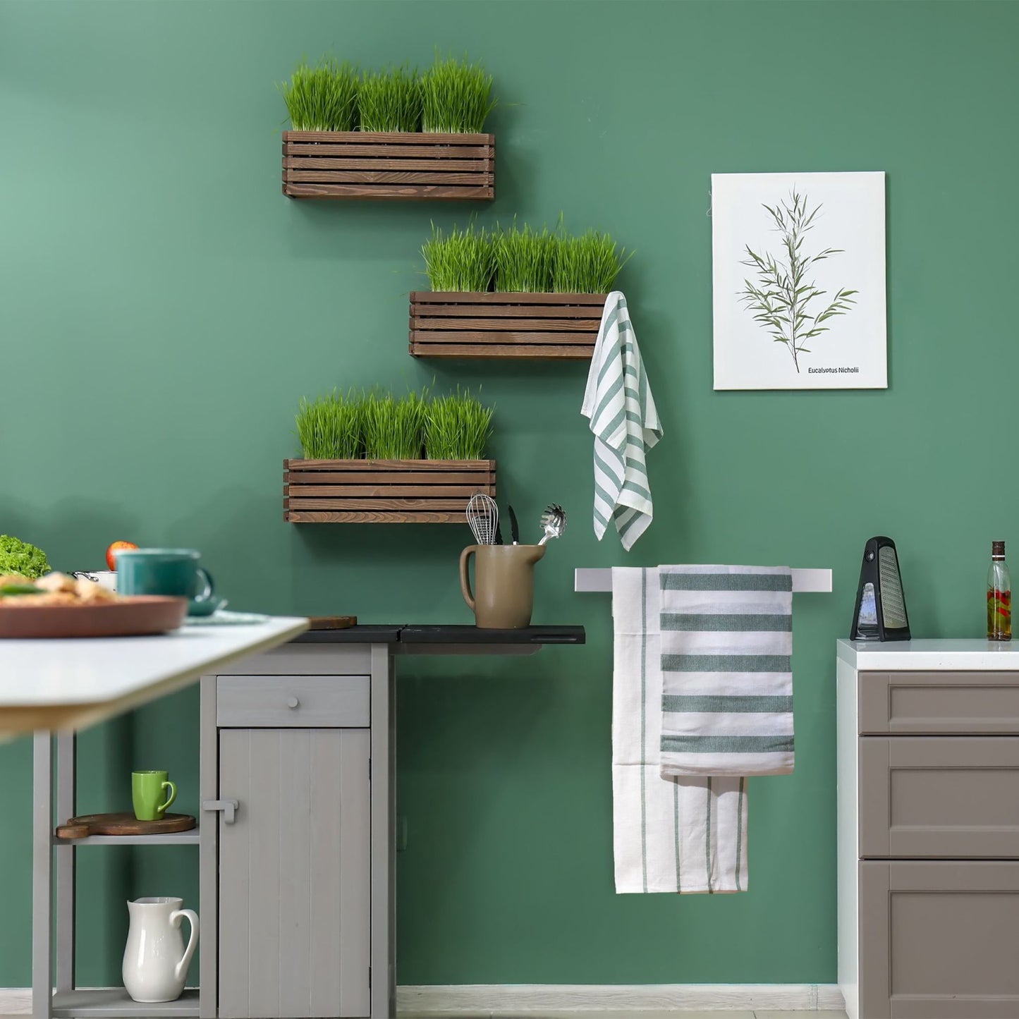 Towel rail without drilling