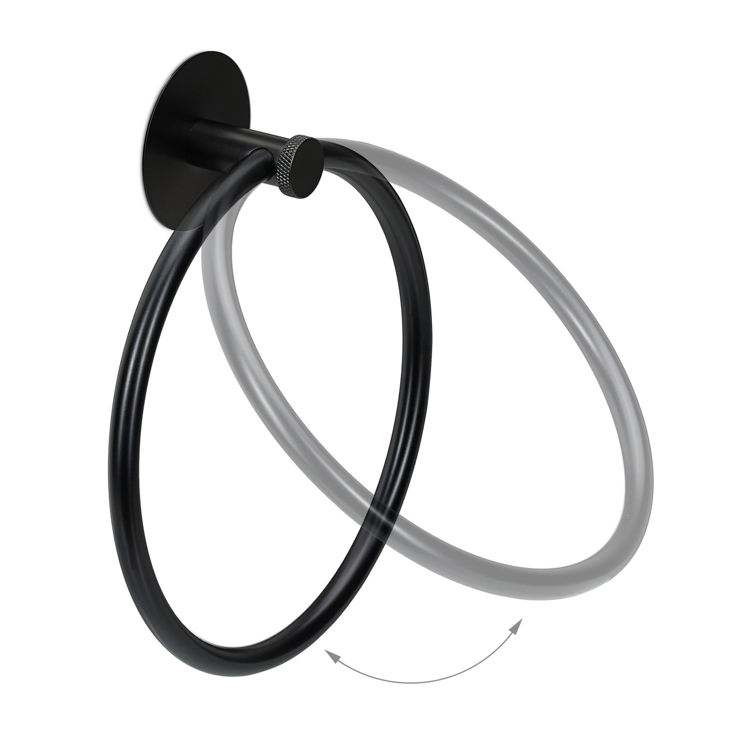 Towel ring black