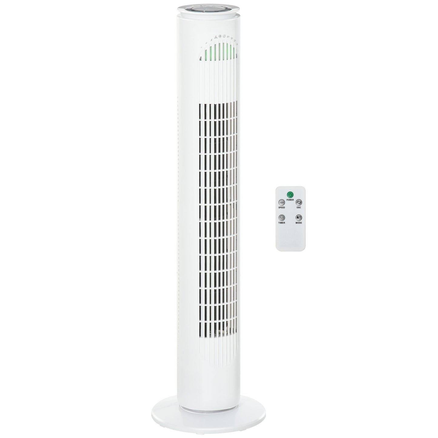 Tower fan with 70° oscillation, 77 cm, 45W, 3 speeds