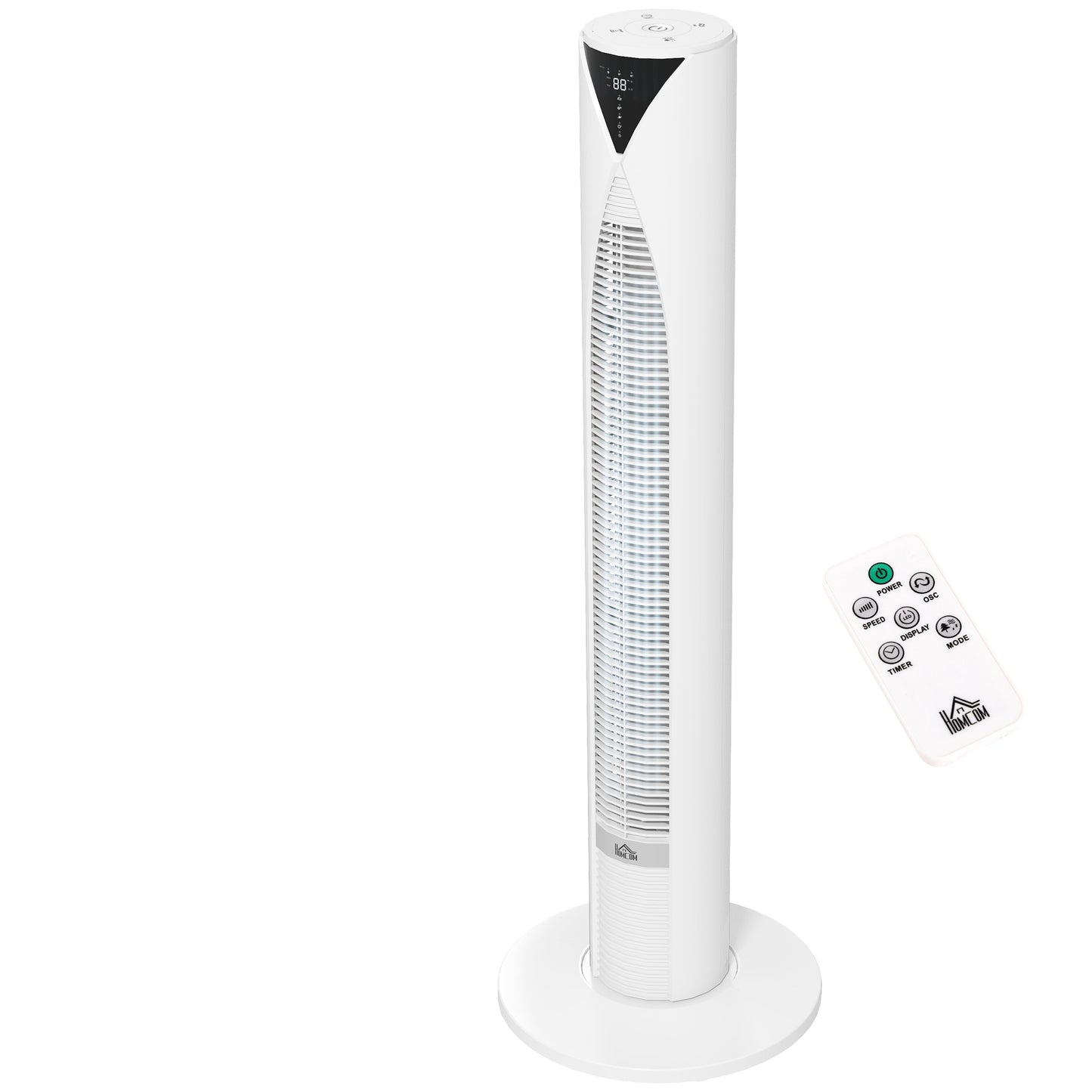 Tower Fan with Remote, 3 Speeds, 70 Oscillation