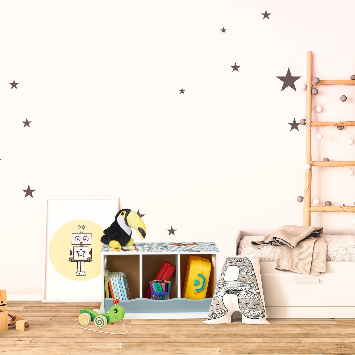 Toy Storage with 3 Compartments