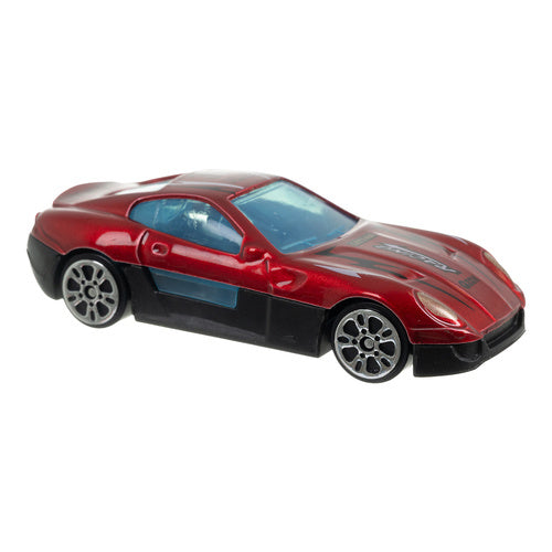 Toy Truck with Slide and 6 Metal Cars Set