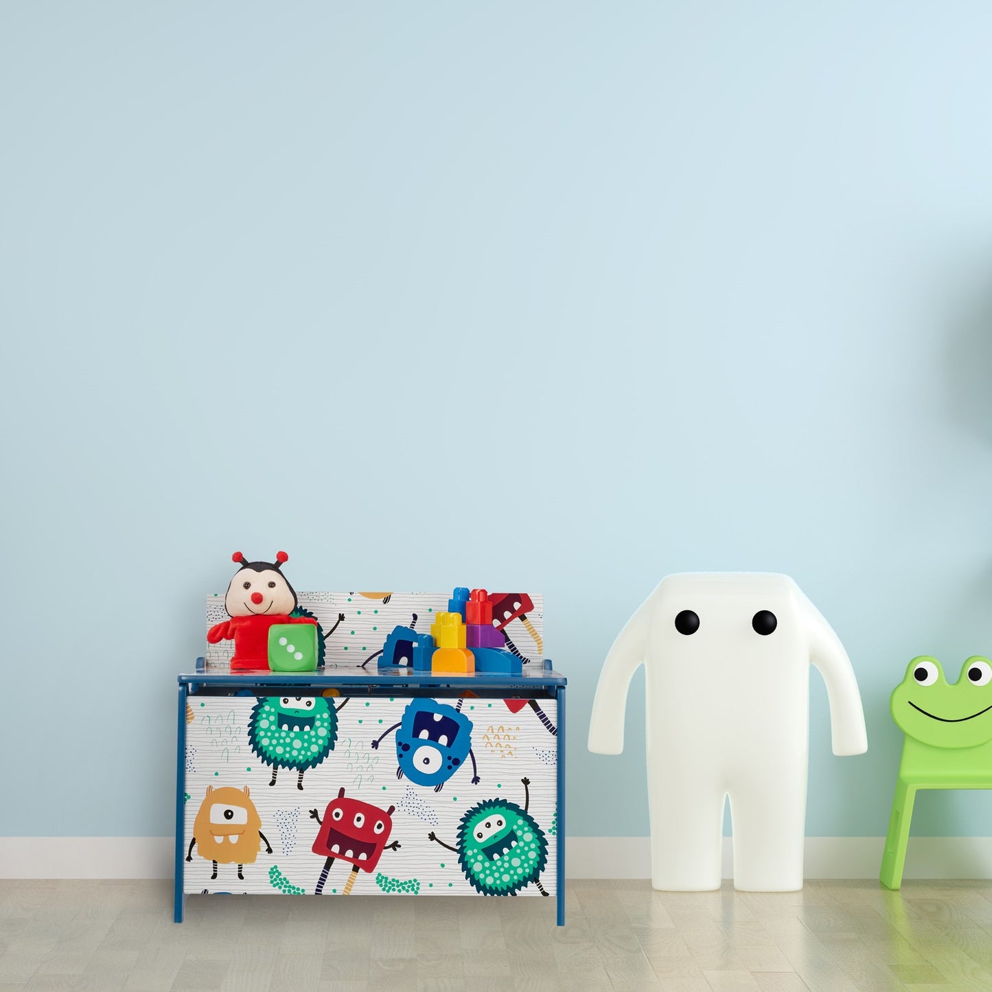 Toy box with monsters