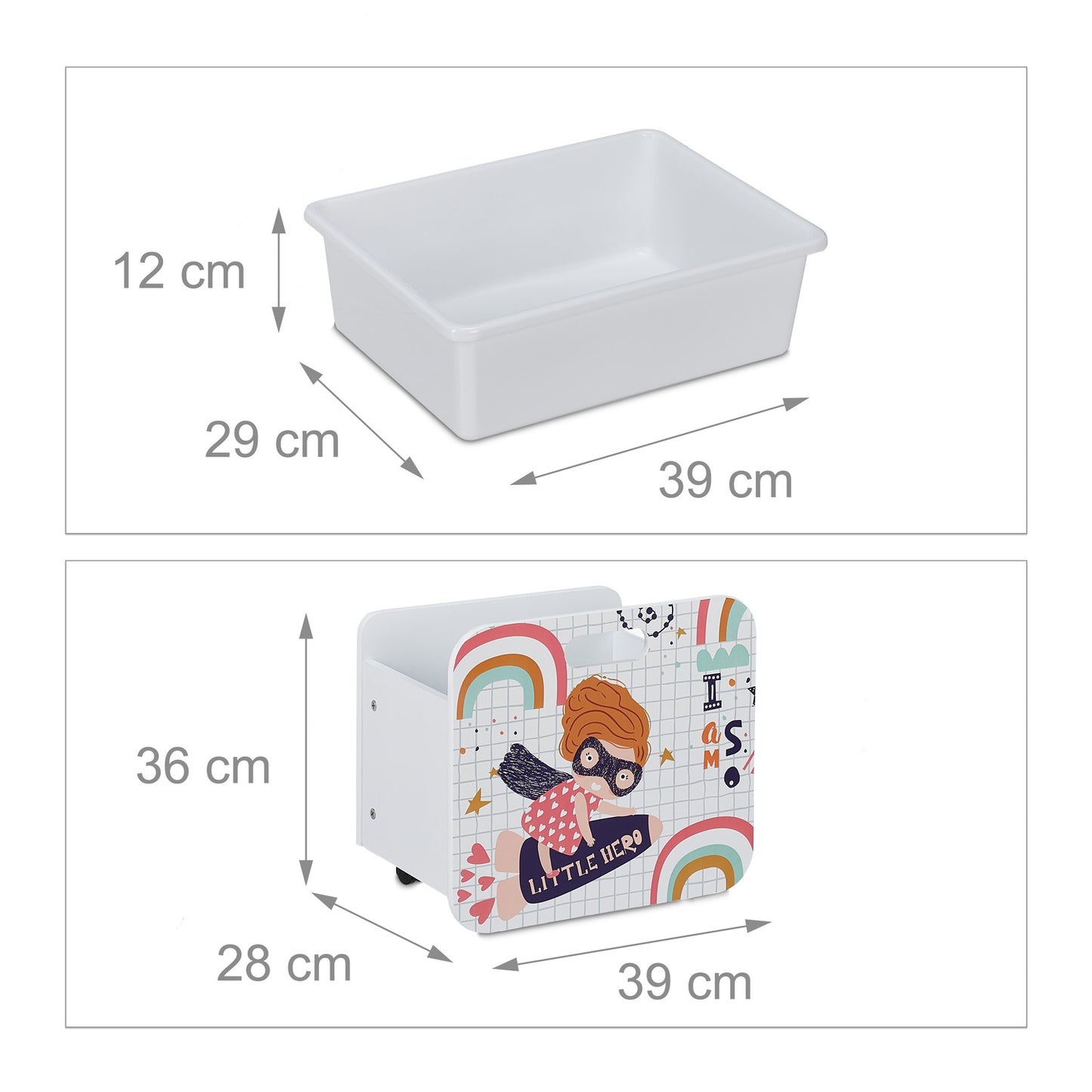 Toy storage unit “little hero”