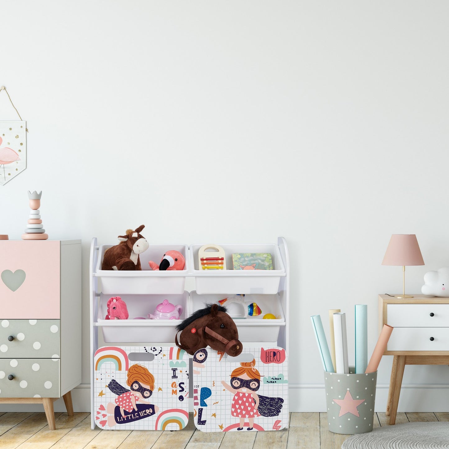 Toy storage unit “little hero”