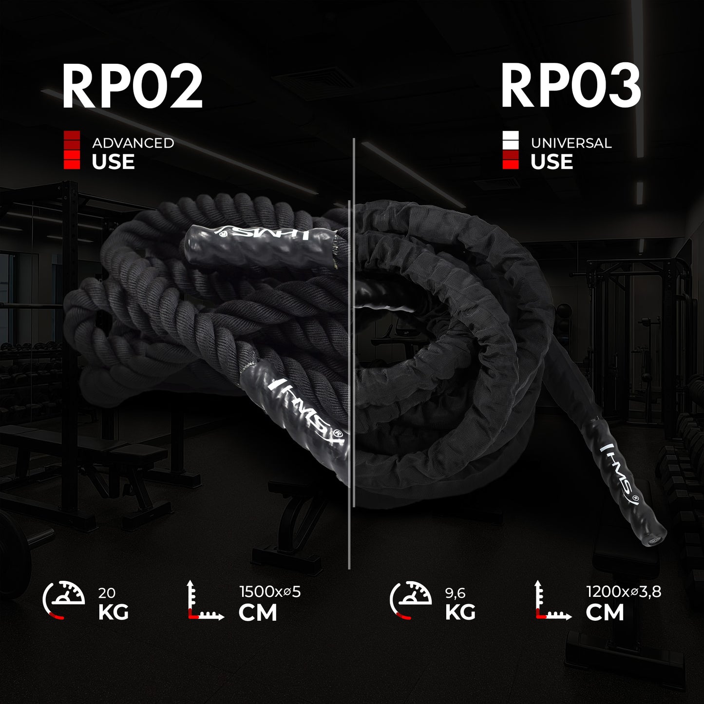 Training Rope, 2m Length, Durable Material