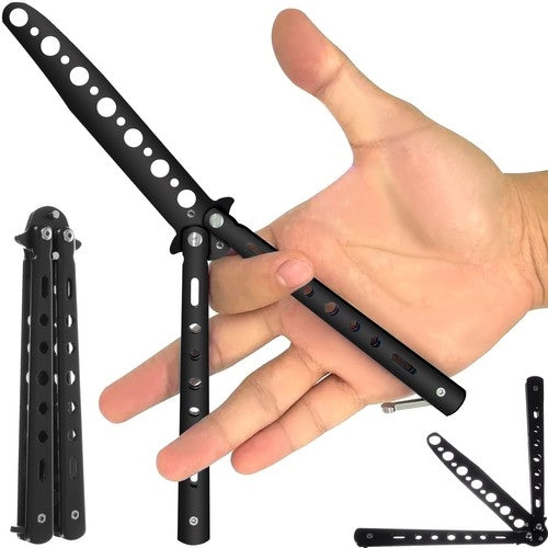 Training butterfly knife - black