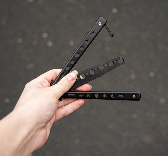 Training butterfly knife - black