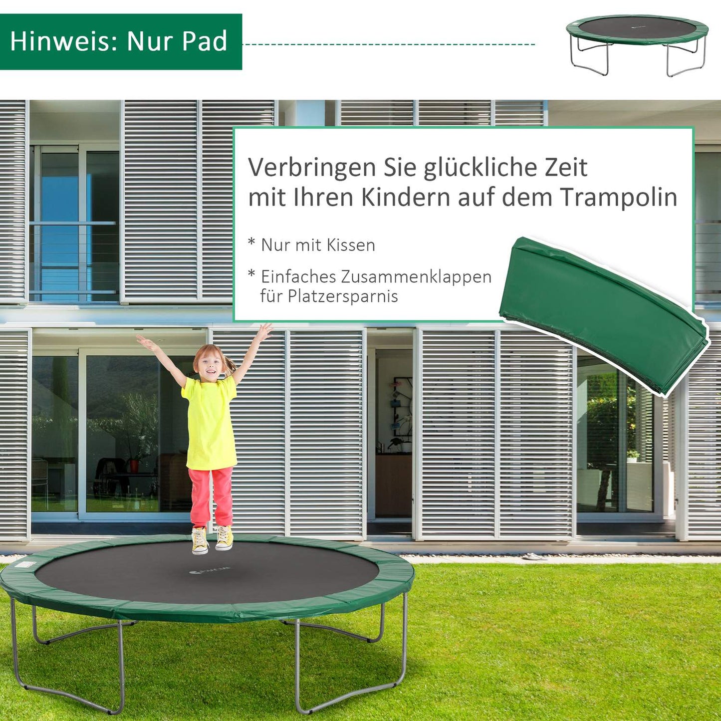 Trampoline Safety Kit with Edge Guard and Net for 8Ft-15Ft