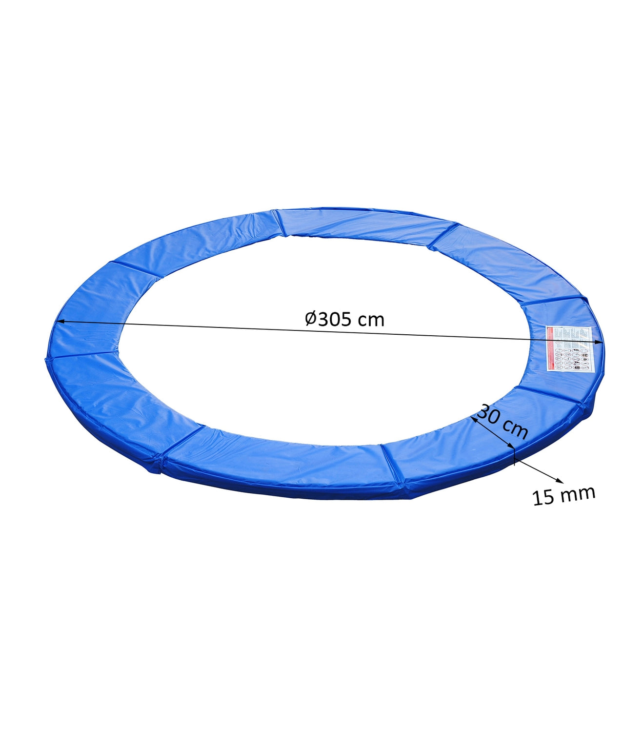 Trampoline Edge Guard & Safety Net, Weather Resistant, 8-15 Ft