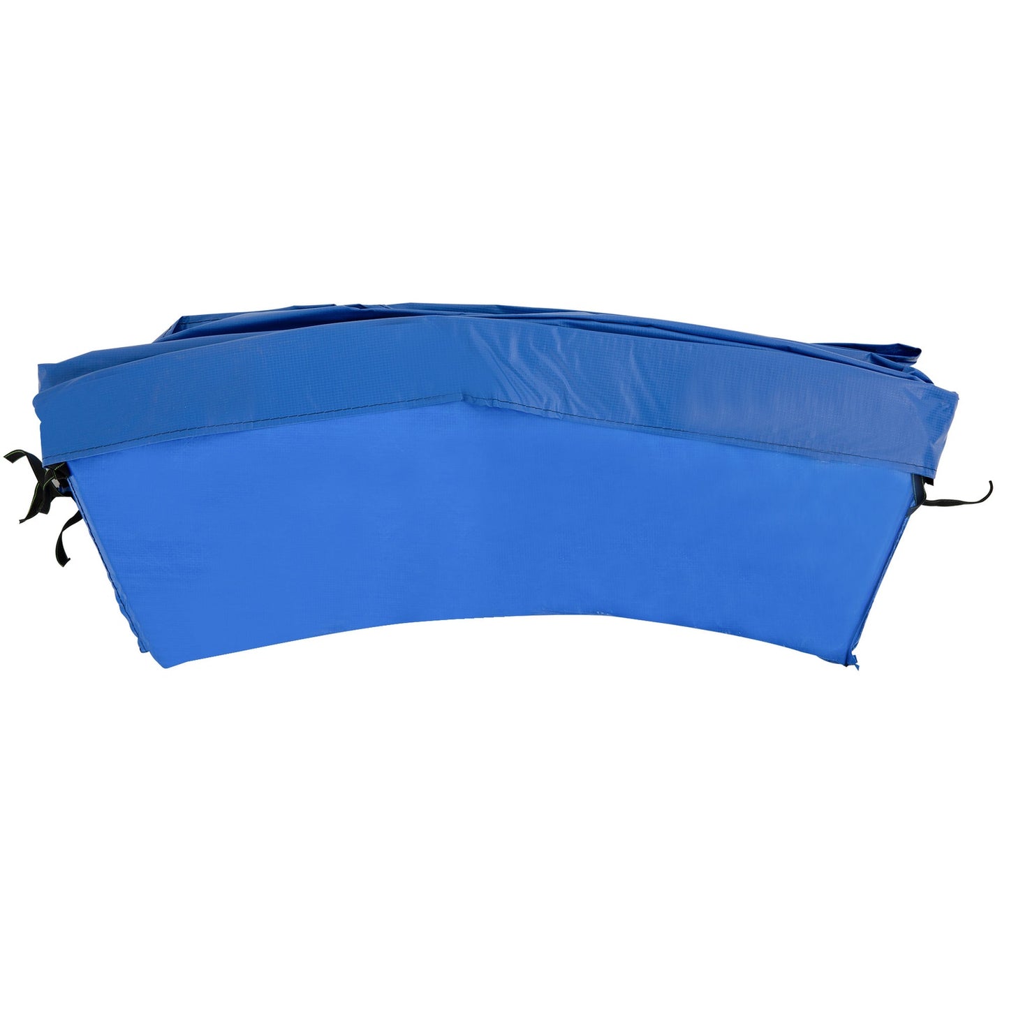 Trampoline accessory set with protective net and weather protection, blue