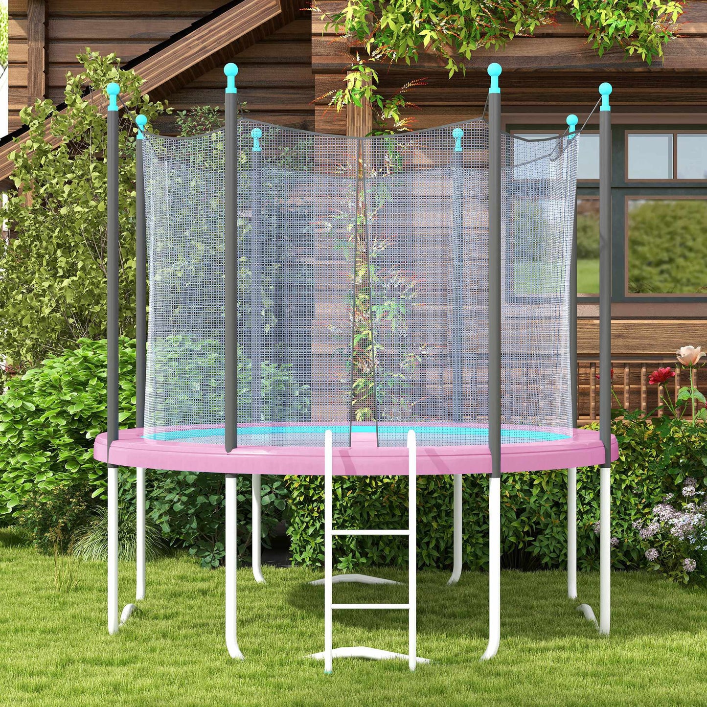 Trampoline Edge Cover, Waterproof, Tear-Resistant, 244cm, Pink