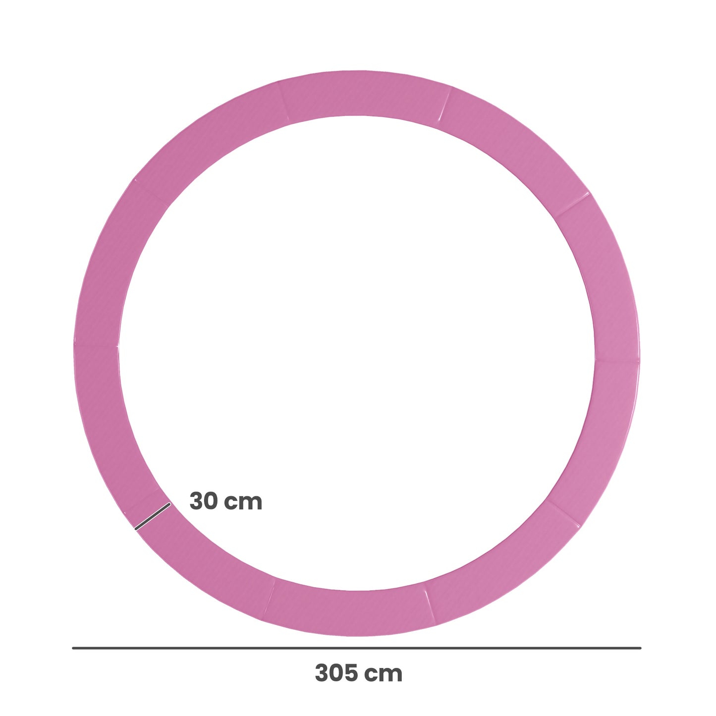 Trampoline Edge Cover, Waterproof, Tear-Resistant, Ø305 cm, Pink