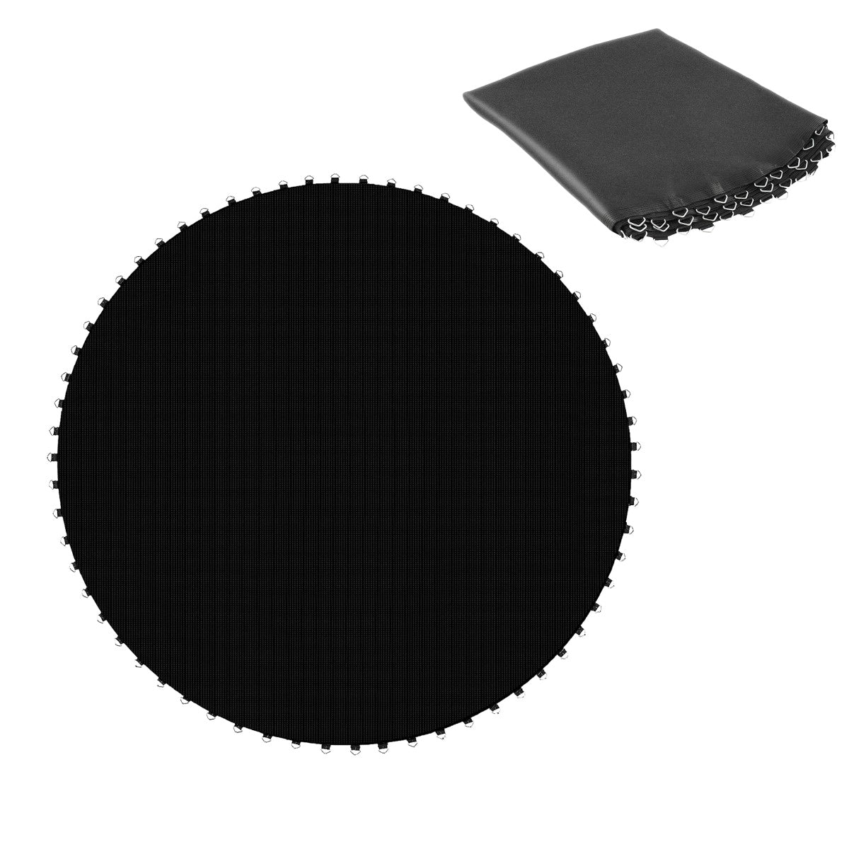 Trampoline Replacement Mat, 366 cm Frame, Black, Durable PP