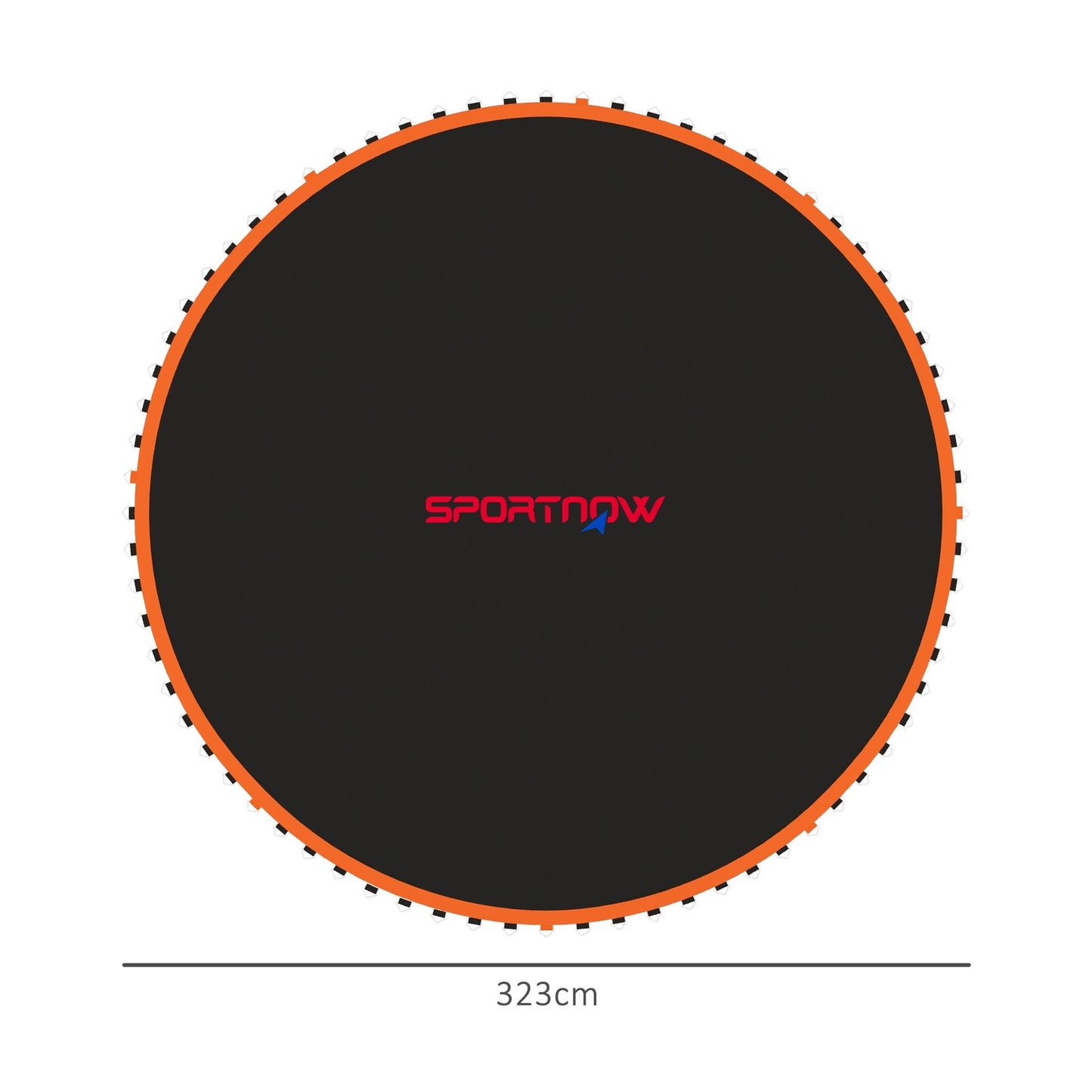 Trampoline Replacement Mat, Round, 3.66m, Polypropylene, Orange