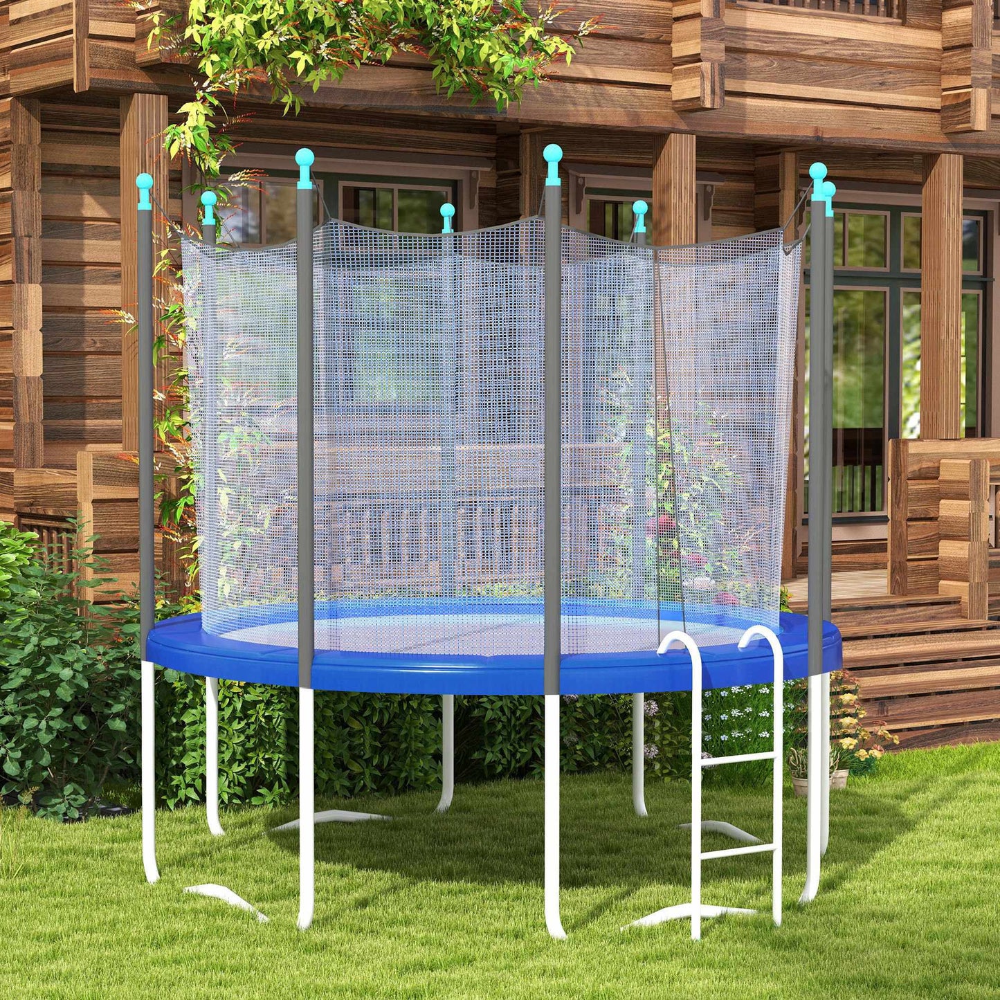 Trampoline Safety Pad, Waterproof, Tear-Resistant, Ø366 cm, Blue