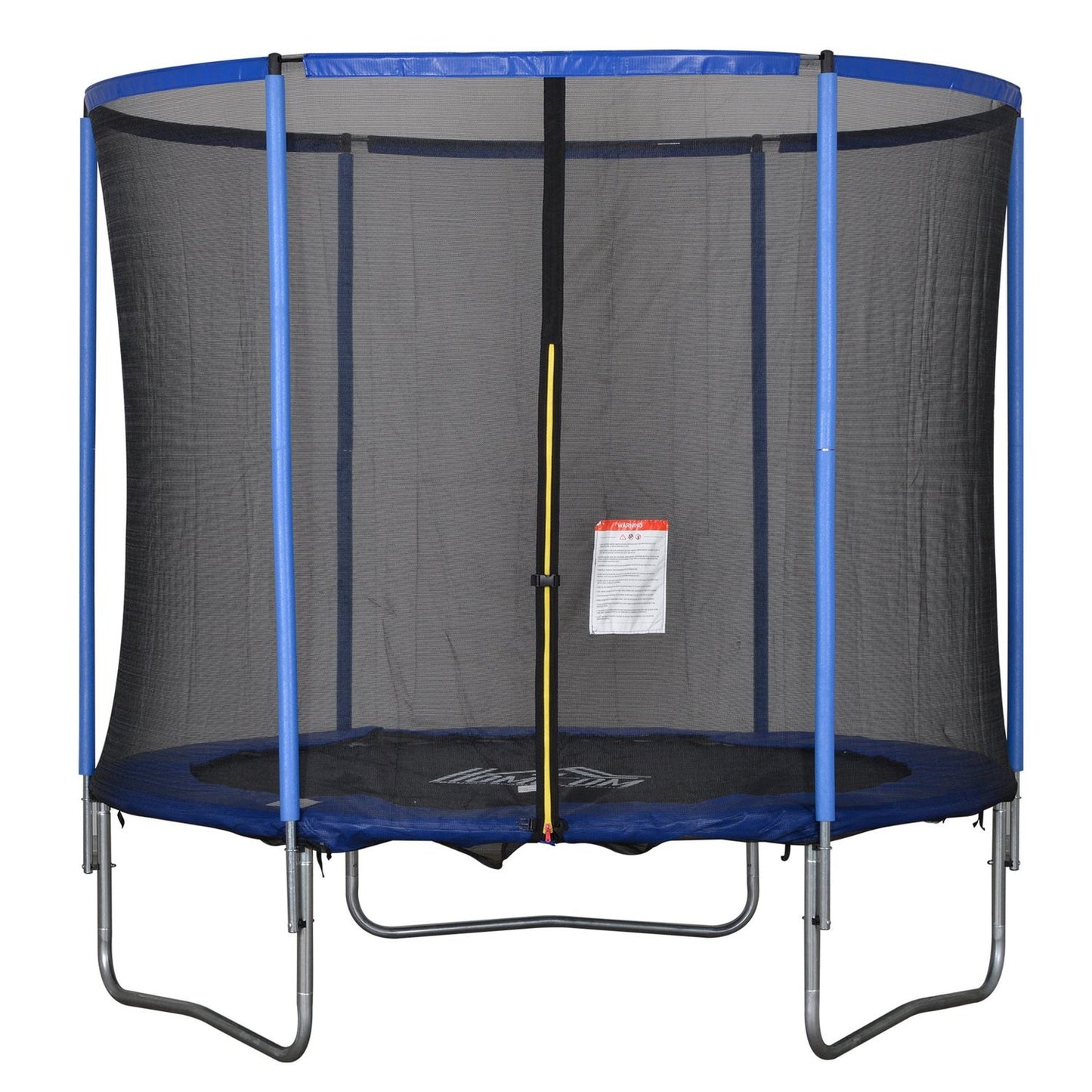 Indoor/outdoor trampoline with safety net, 113.6 kg limit