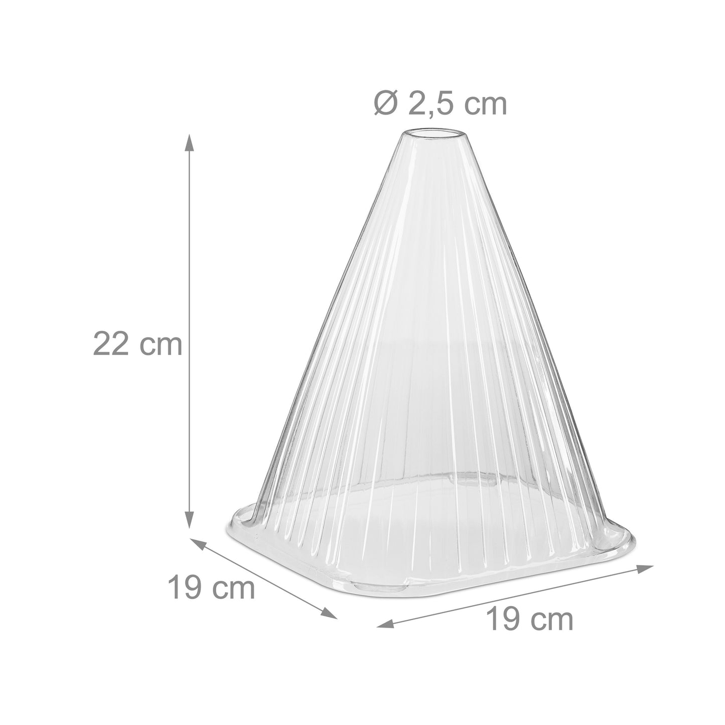 Transparent Plant Protection Cones, Set of 80
