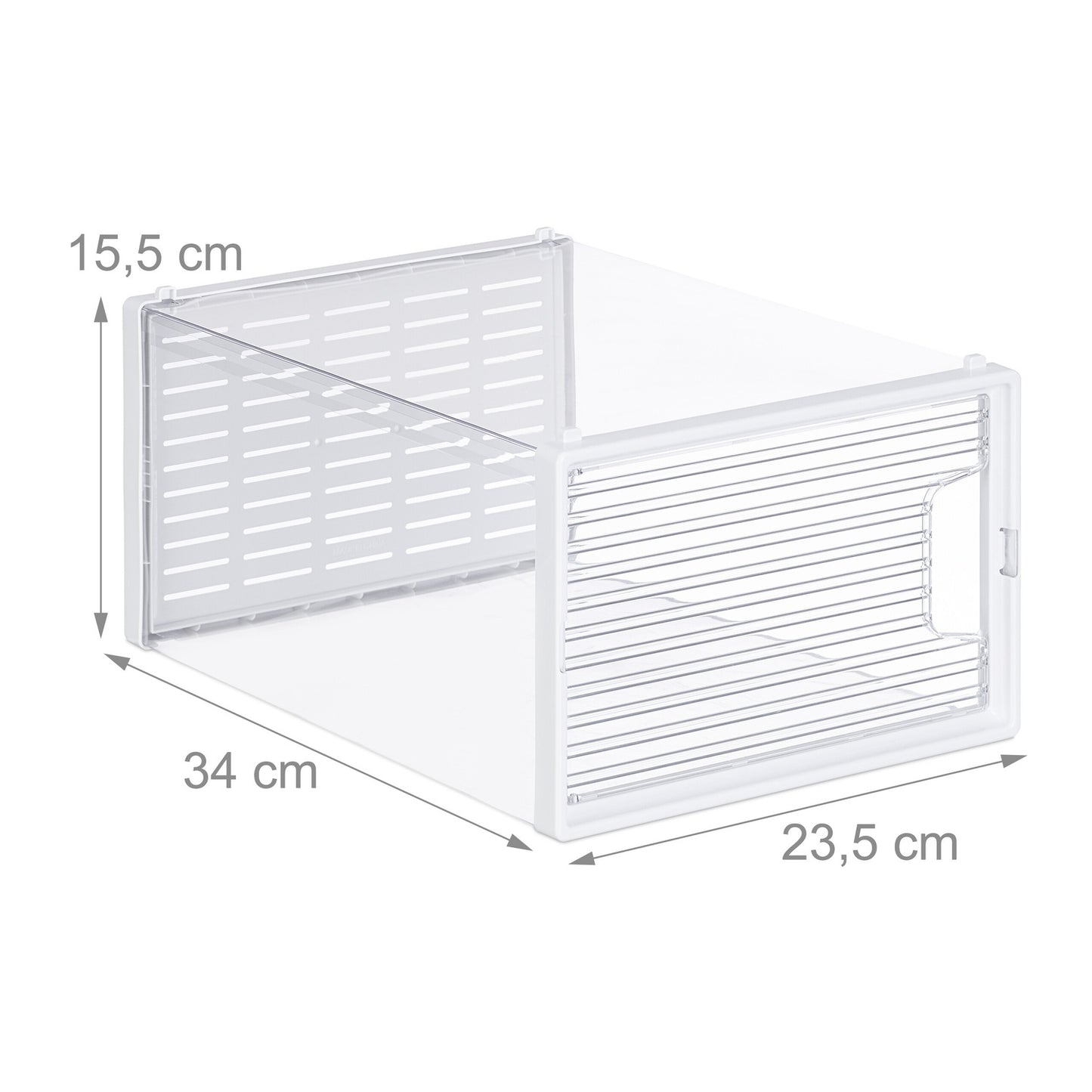 Transparent Shoe Storage Boxes, Set of 6