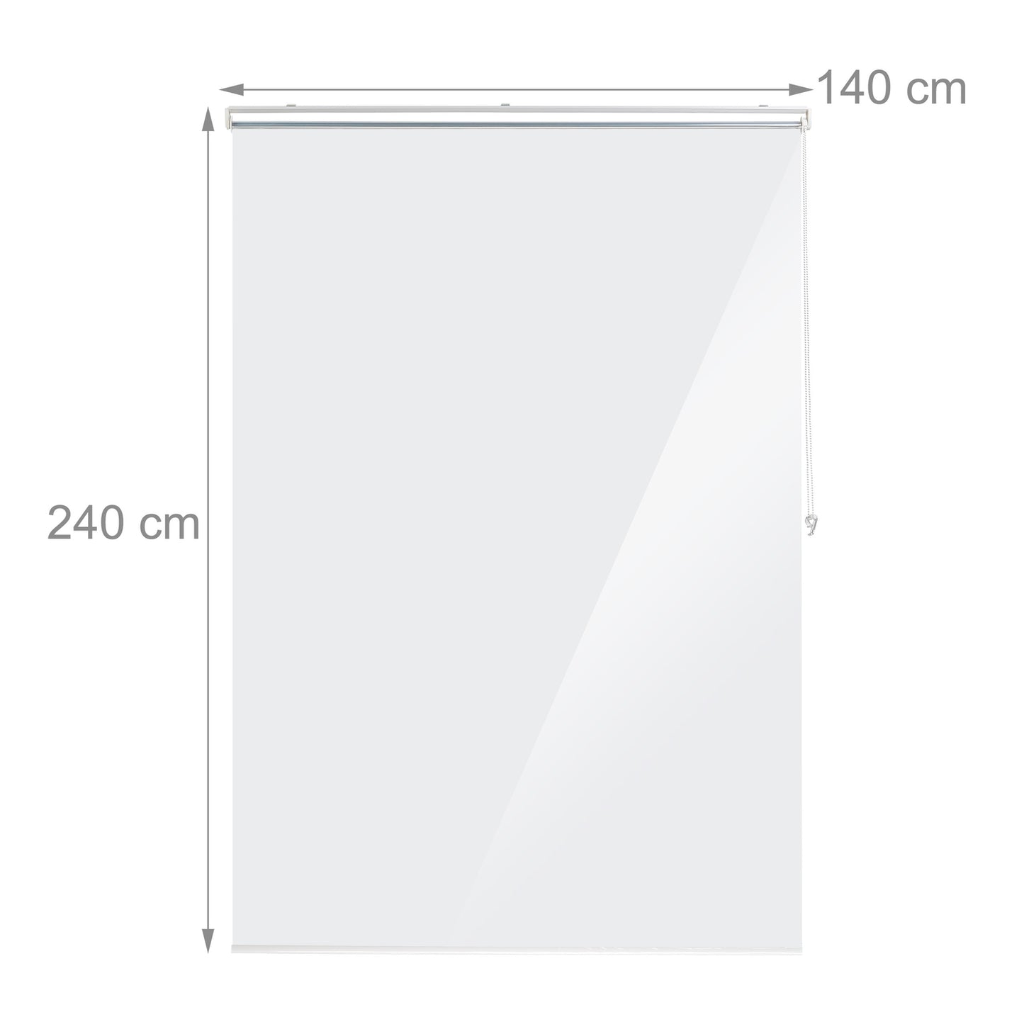 Transparent Water-Repellent Bathroom Roller Blind