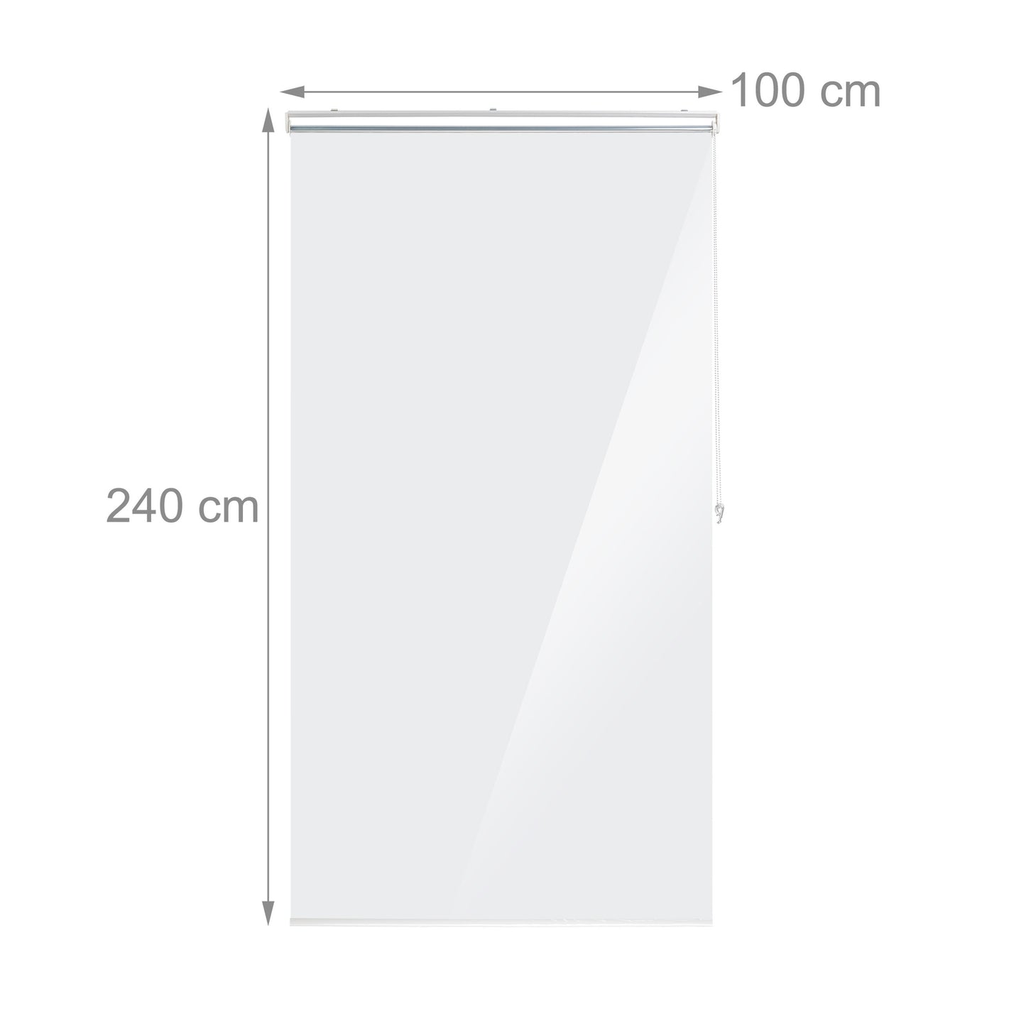 Transparent Water-Repellent Bathroom Roller Blind