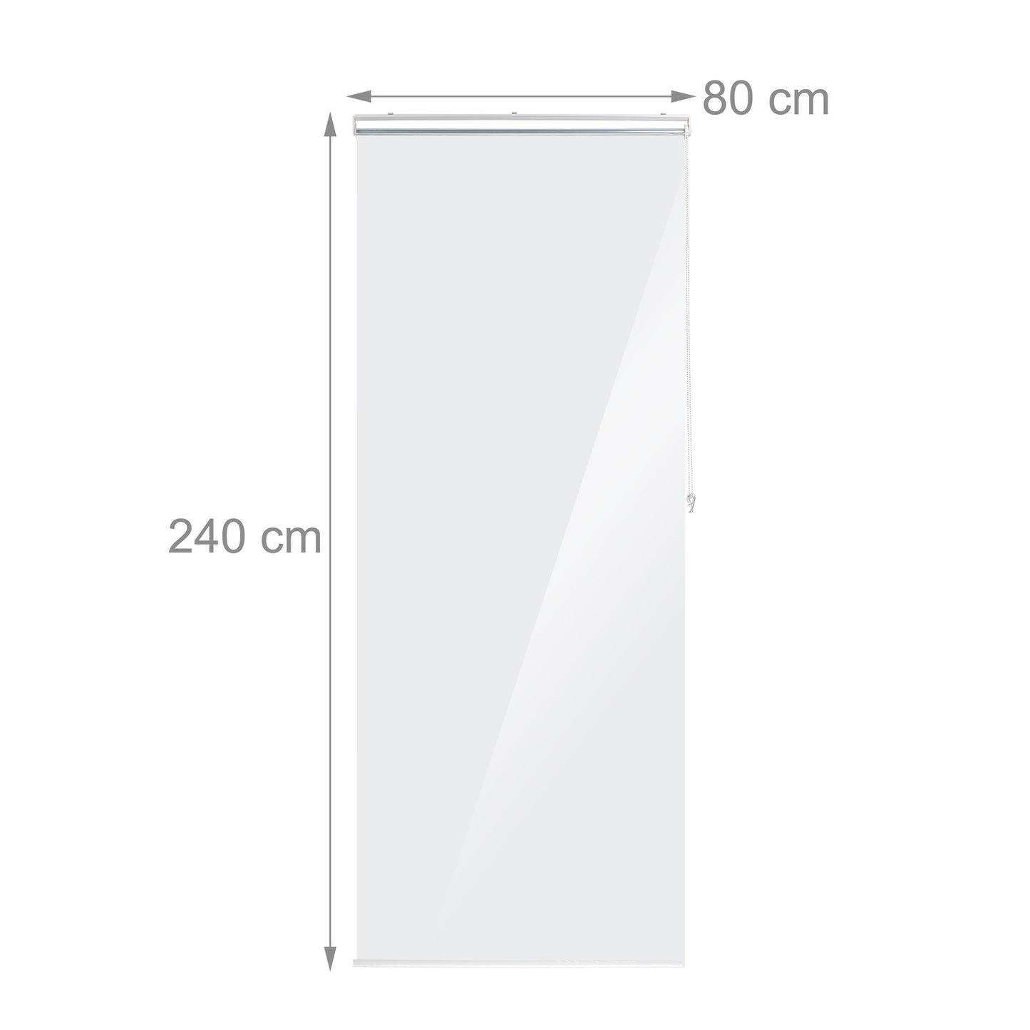 Transparent Water-Repellent Bathroom Roller Blind