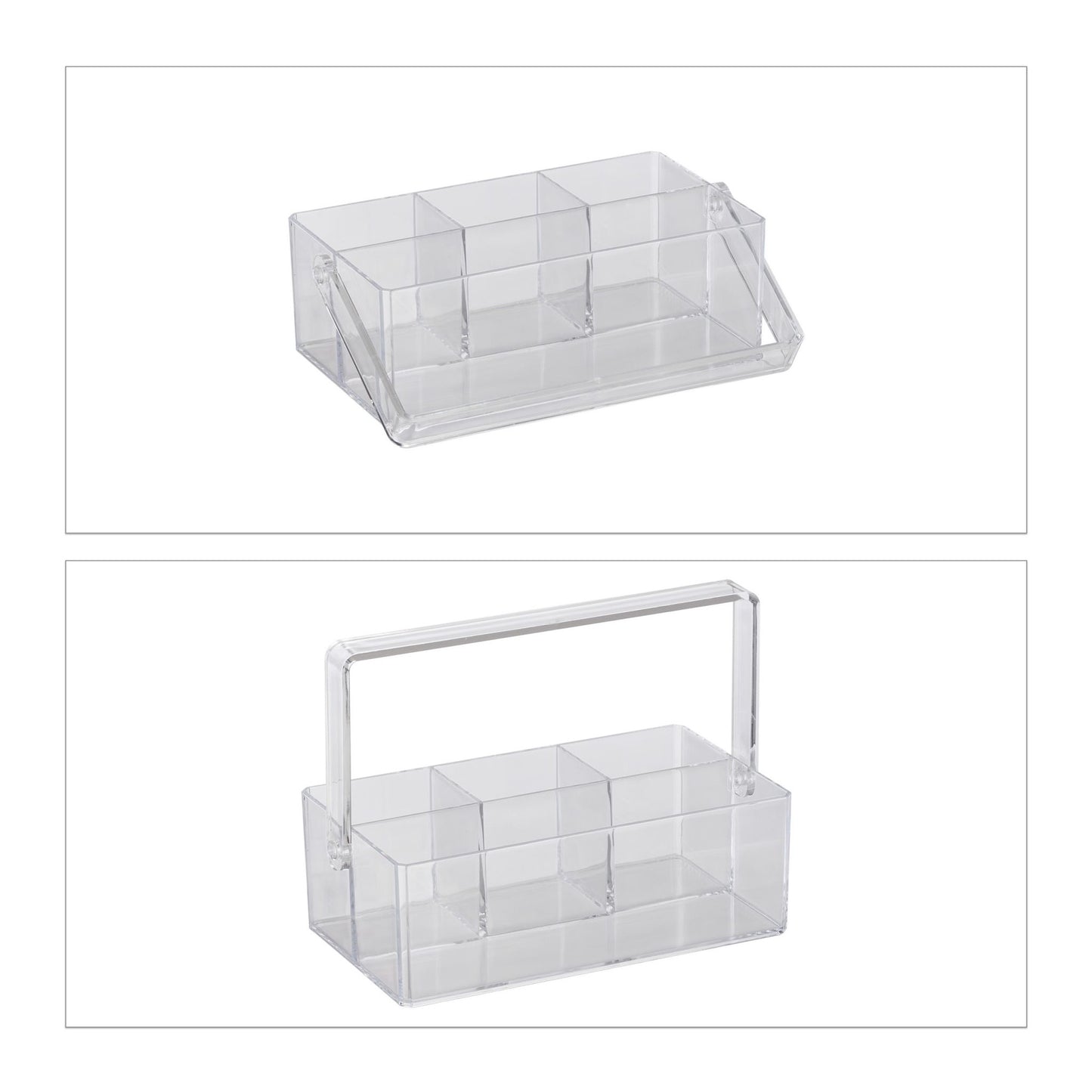 Transparent bag with handle