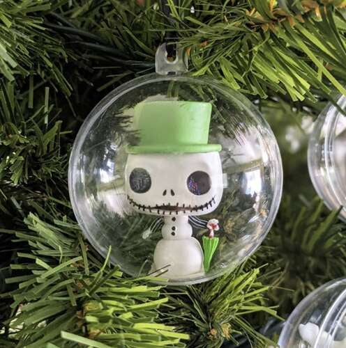 Transparent baubles 10 cm - set of 5 Ruhhy 22276