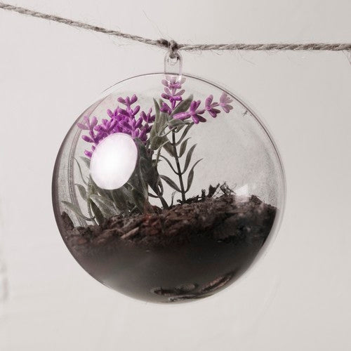 Transparent baubles 10 cm - set of 5 Ruhhy 22276