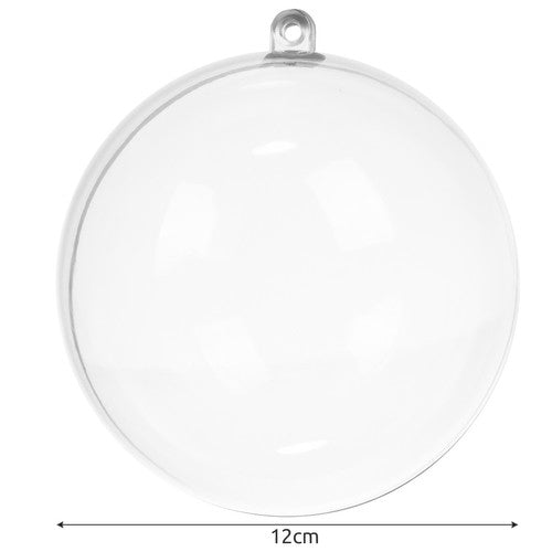 Transparent baubles 12 cm, set of 10 Ruhhy 22279