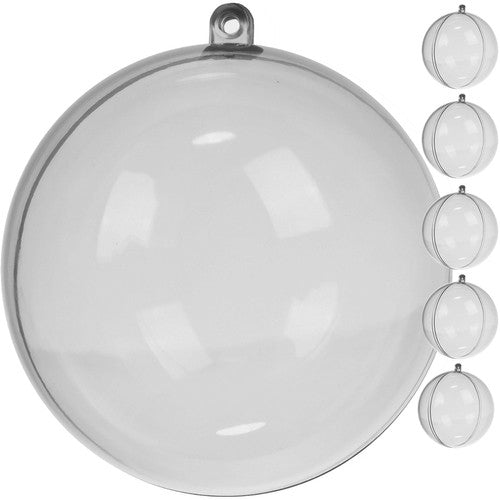 Transparent baubles 12 cm - set of 5 Ruhhy 22278
