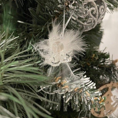 Transparent baubles - angels, 6 pcs. Ruhhy 22497