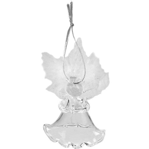 Transparent baubles - angels, 6 pcs. Ruhhy 22497