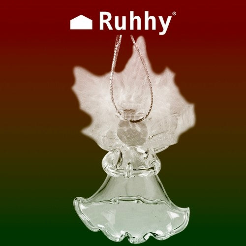 Transparent baubles - angels, 6 pcs. Ruhhy 22497