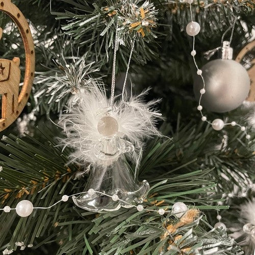 Transparent baubles - angels, 6 pcs. Ruhhy 22497