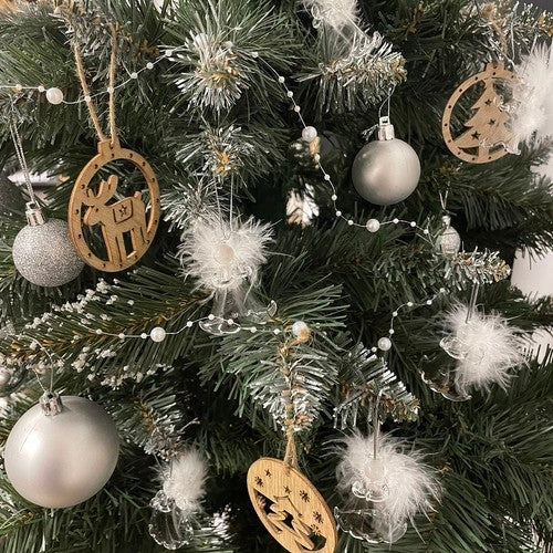 Transparent baubles - angels, 6 pcs. Ruhhy 22497
