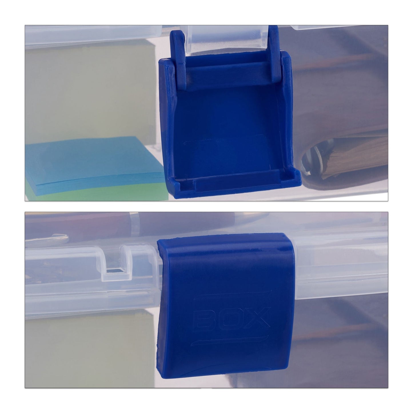 Transparent plastic box