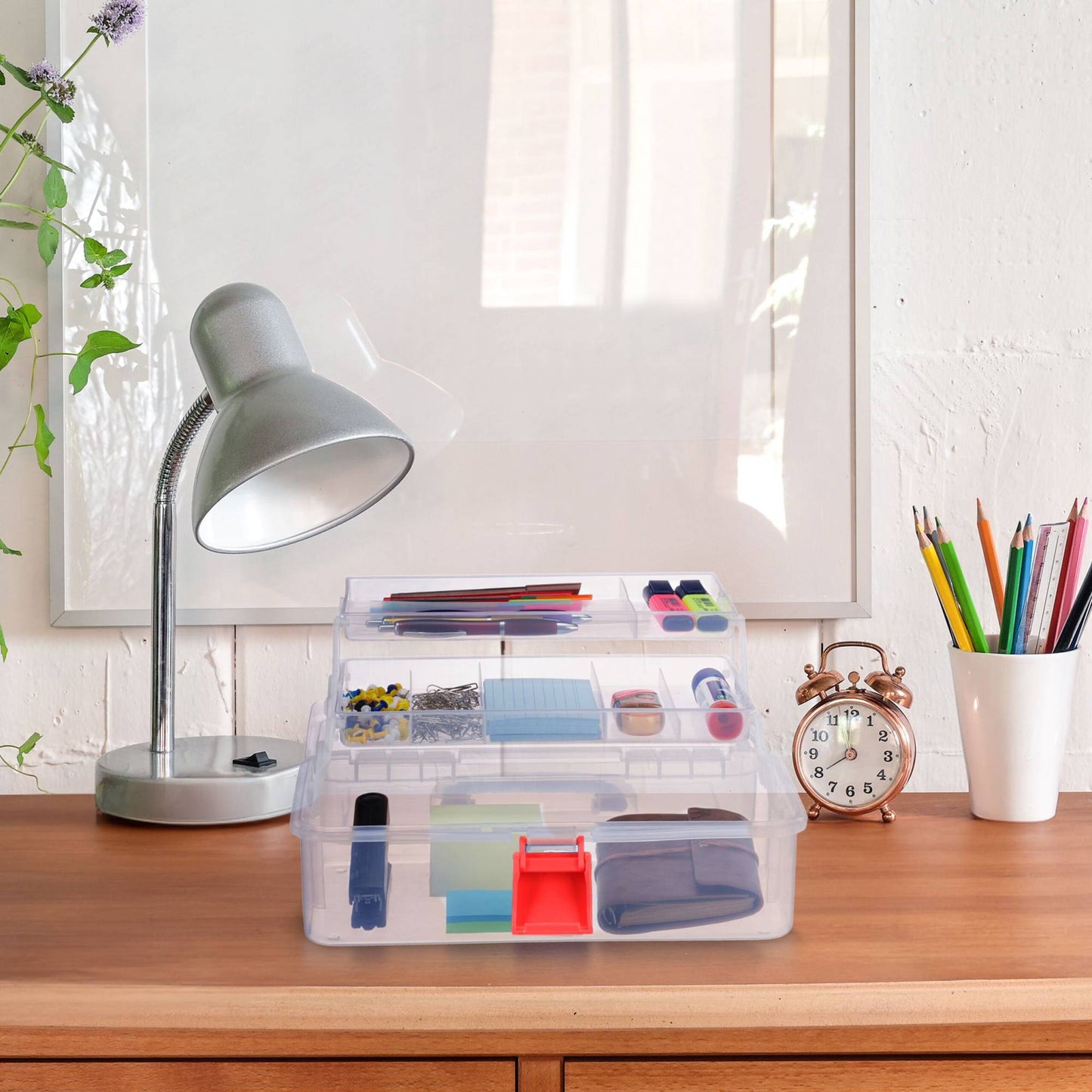 Transparent plastic box