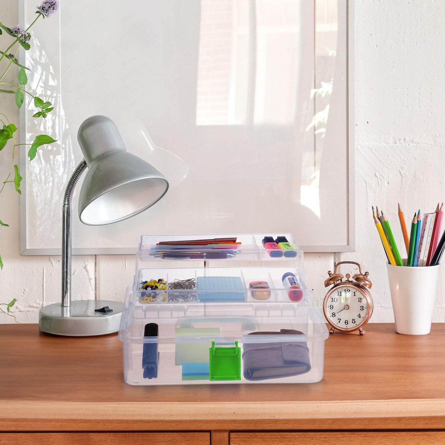 Transparent plastic box