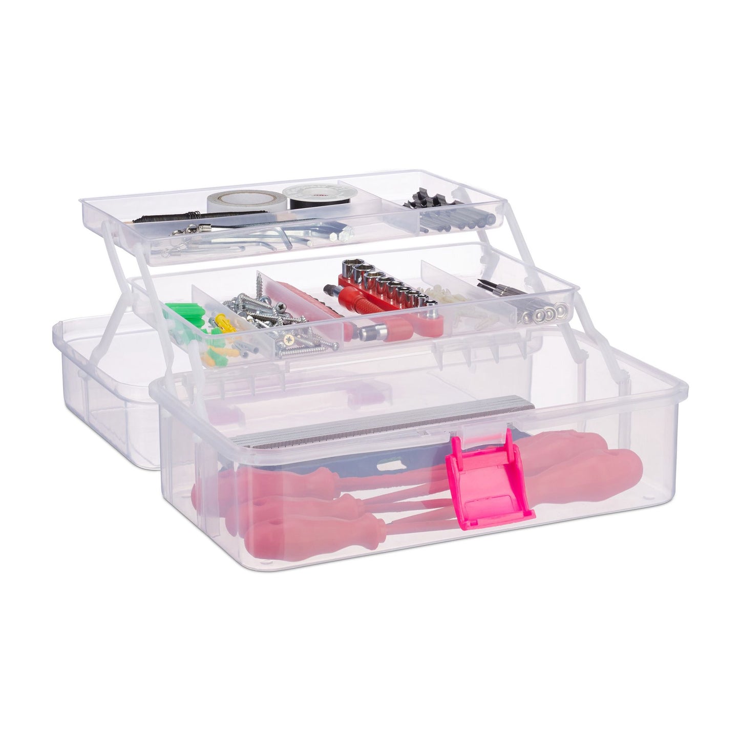 Transparent plastic box