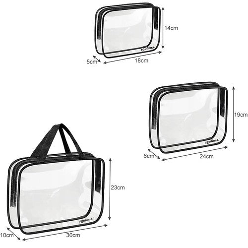 Transparent toiletry bag 3in1 Soulima 21448