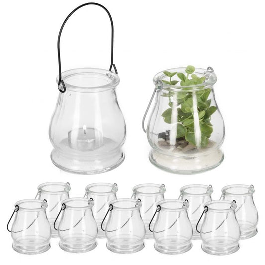 Transparent wind light set of 12