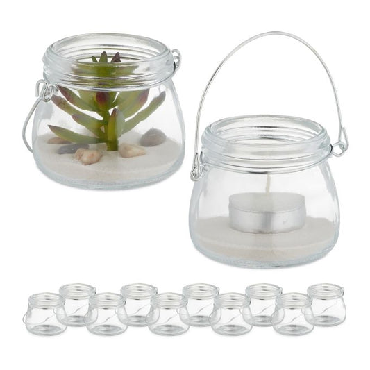Transparent wind light set of 12