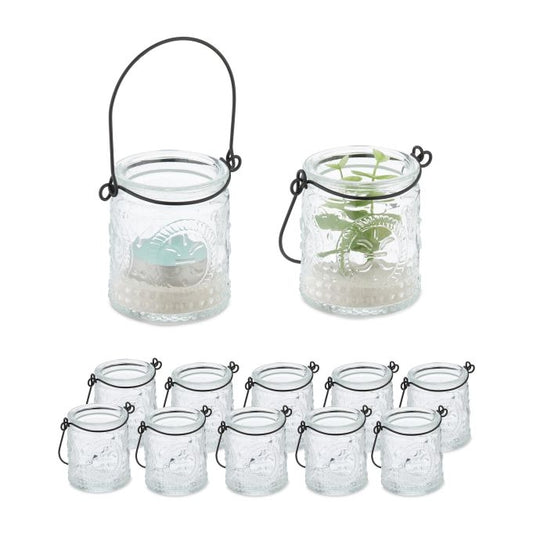 Transparent wind light set of 12