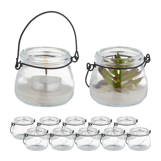 Transparent wind light set of 12