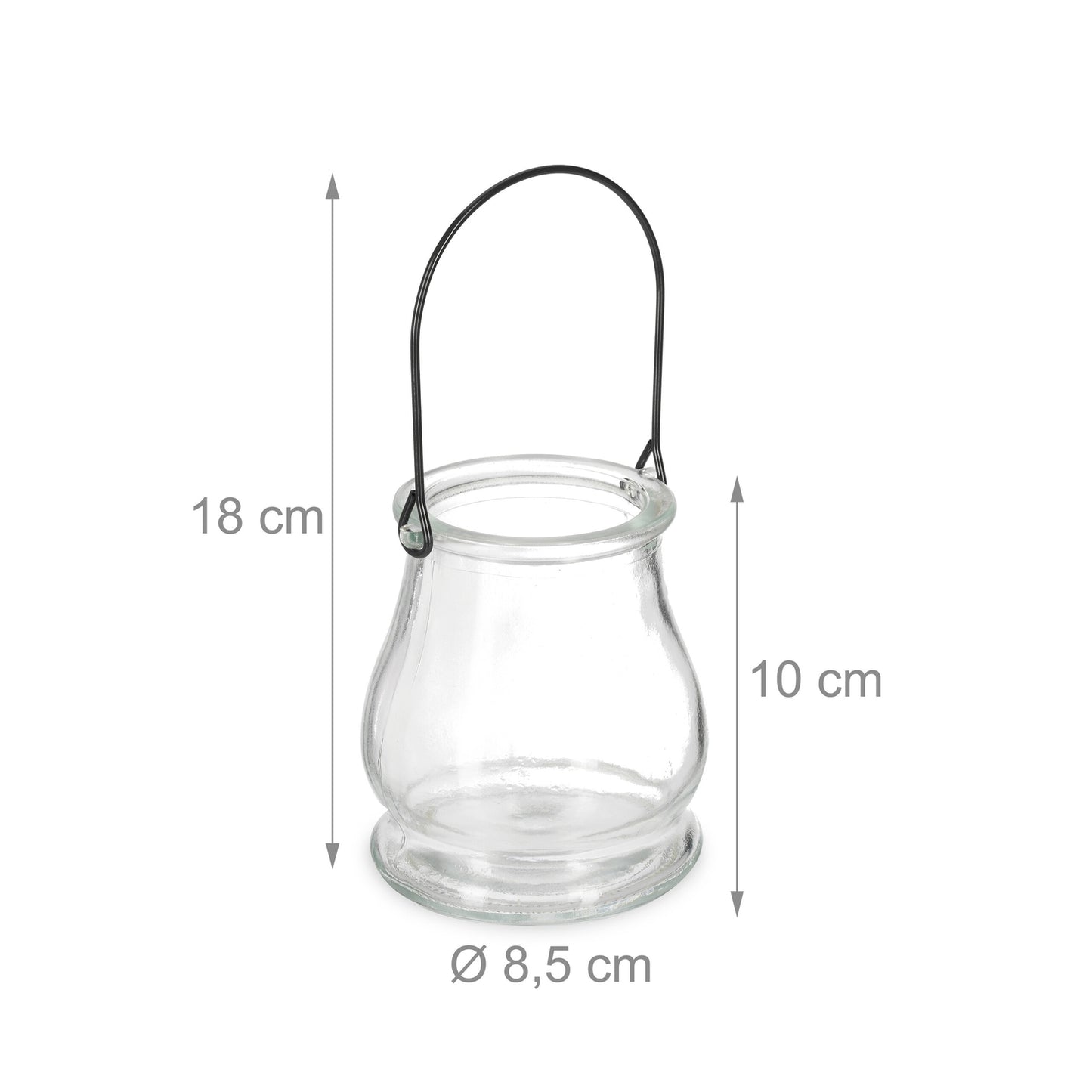 Transparent wind light set of 16