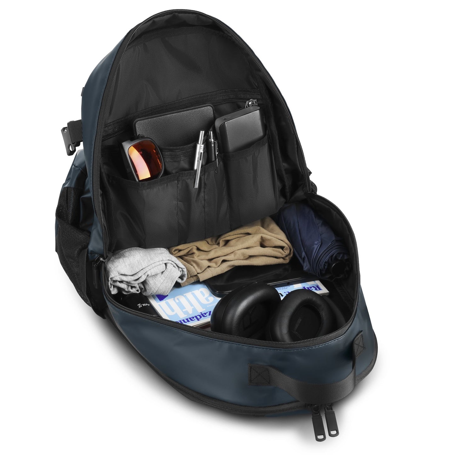Travel Backpack, 20L PU Laptop Compartment, Blue