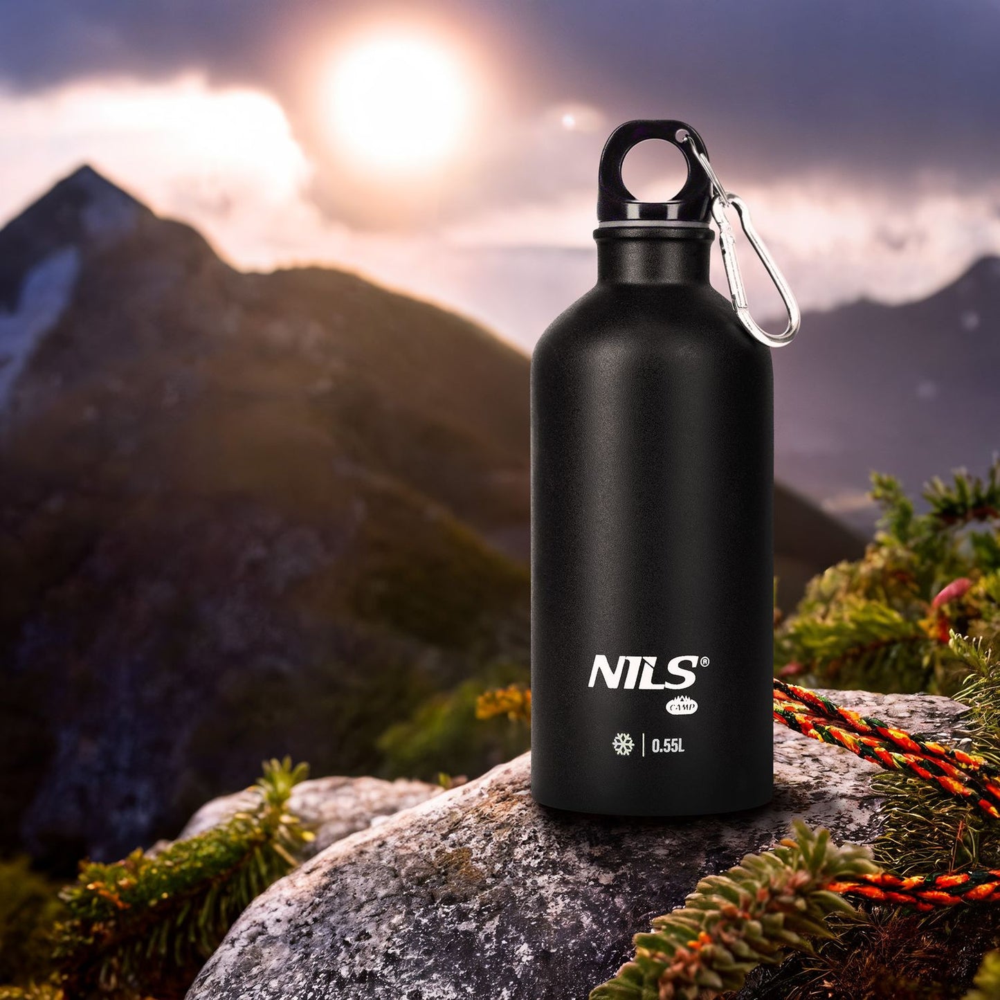 Travel Bottle 550ml Black – Leak-Proof, Portable