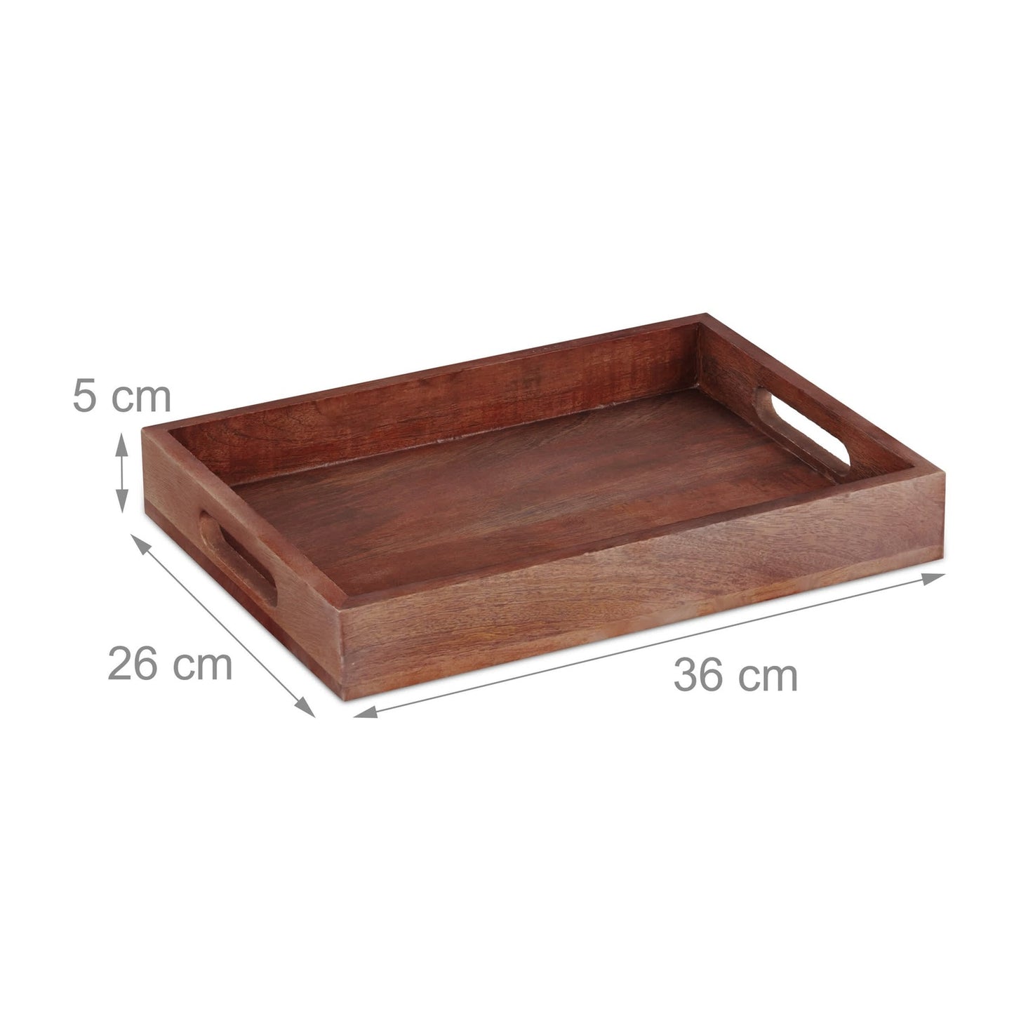 Tray in mango wood 36x26 cm